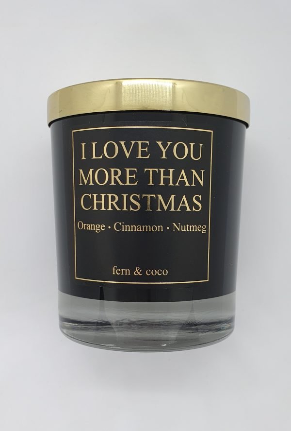 I Love You More Than Christmas Candle