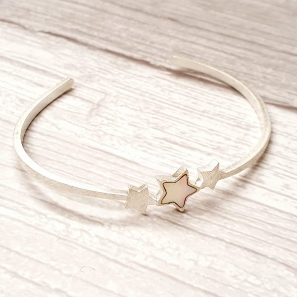 mother of pearl star bangle
