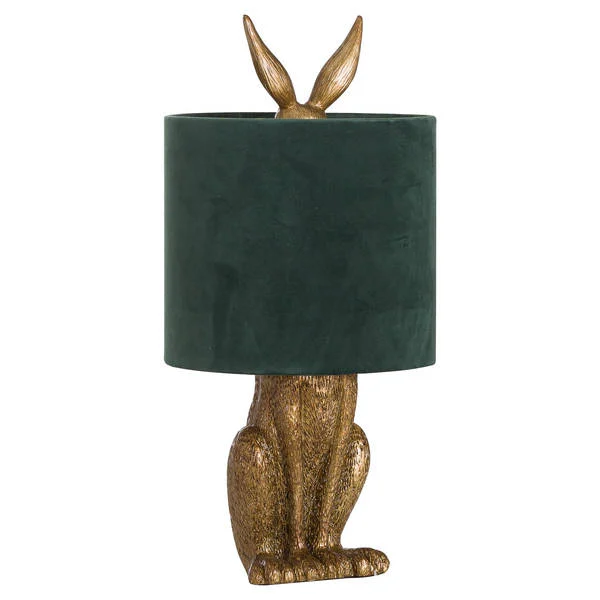 Antique Gold Hare Lamp